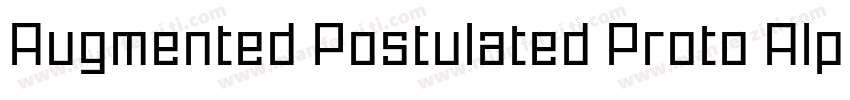 Augmented Postulated Proto Alphabet字体转换